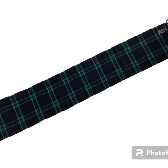 Johnstons of Elgin, Scotland 100% wool scarf. Graham of Monteith tartan plaid. - Picture 6 of 7